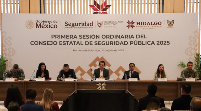 Gobierno de Hidalgo impulsa agenda de seguridad pública