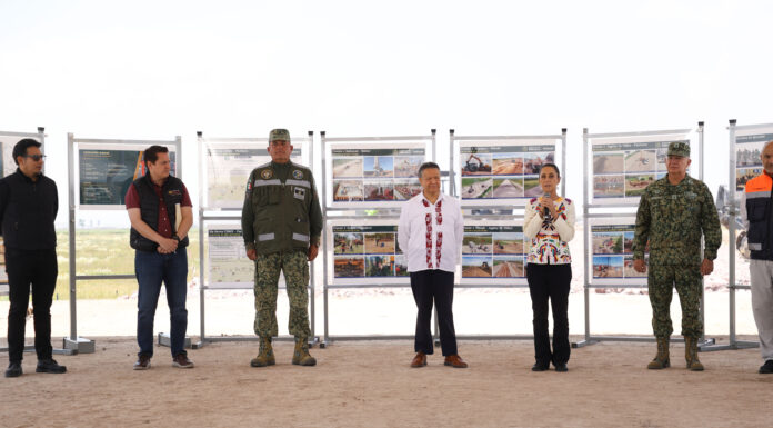 Sheinbaum y Menchaca verifican avance del tren México-Pachuca