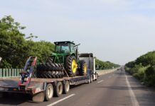 Llega a Hidalgo maquinaria para comenzar trabajos del Plan Nacional de Tecnificación del Campo