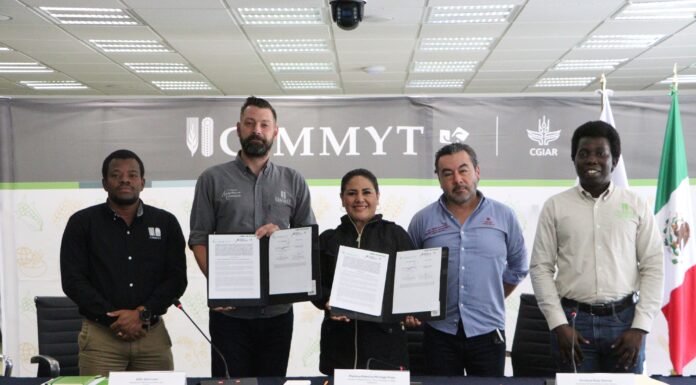 Firma convenio Semarnath y con organismo internacional de Maíz y Trigo para fortalecer agenda ambiental