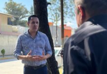 Rehabilitan pavimento hidráulico en la colonia los Fresnos, Tula de Allende