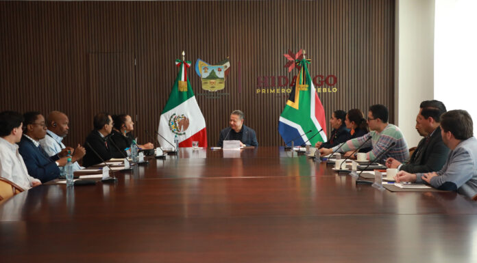 Gobierno de Hidalgo fortalece cooperación con Sudáfrica rumbo al Mundial 2026