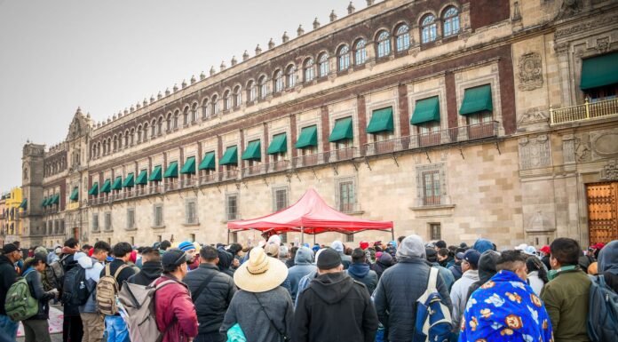 Encabeza Emanuel Hernández movilización masiva de Ixmiquilpan en la CDMX; buscan diálogo directo con el Gobierno Federal
