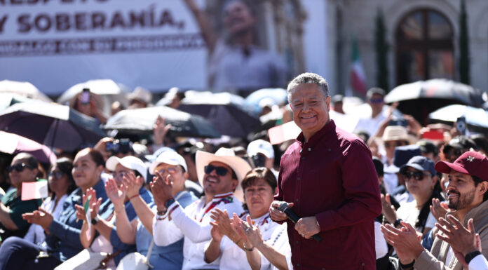“Las hidalguenses y los hidalguenses estamos con usted”, reitera Menchaca a Sheinbaum