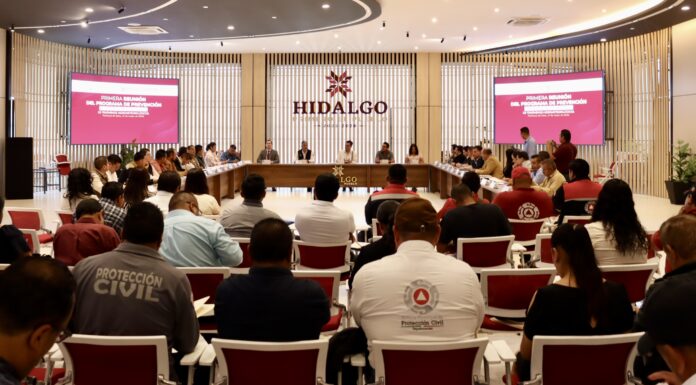 Autoridades de Hidalgo unen esfuerzos para prevenir riesgos durante temporada de ciclones y lluvias
