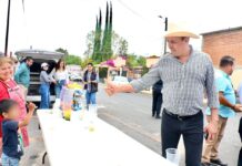Cristhian Martínez supervisa obras de agua, alumbrado y pavimentación en zonas con rezago de Tula