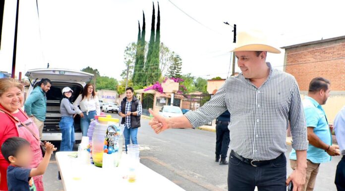 Cristhian Martínez supervisa obras de agua, alumbrado y pavimentación en zonas con rezago de Tula