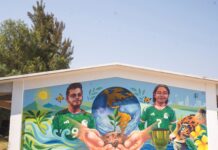 ¡Tepeji explota en color y pasión mundialista! Jóvenes transforman su comunidad con arte gigante