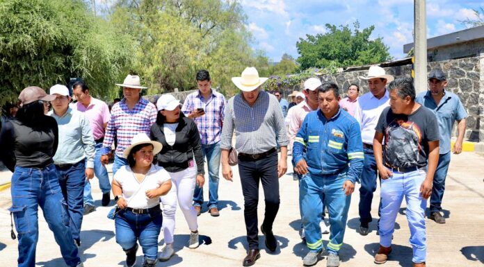 Cristhian Martínez supervisa avances y entrega de obras en colonias y comunidades de Tula