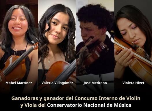Artista hidalguense de Tlahuelilpan Valeria Villagómez Lara gana concurso de violín