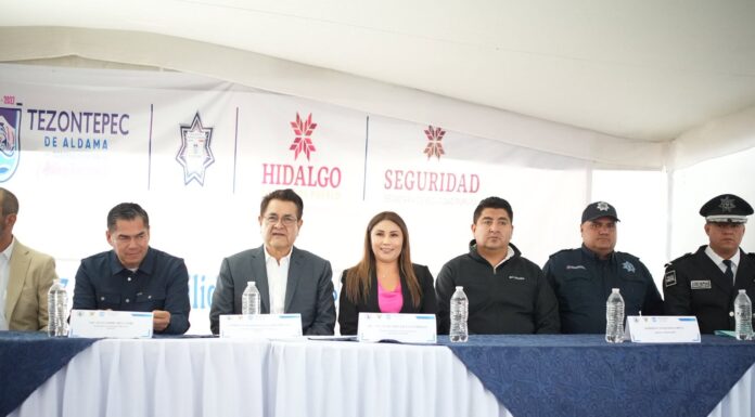 Tezontepec de Aldama refuerza su seguridad con nuevos mandos y unidad policial entregada por el Estado