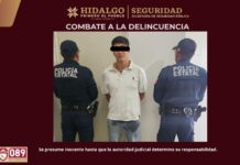 ¡Lo capturan antes de escapar! SSPH recupera vehículo robado y detiene a presunto responsable en Tizayuca