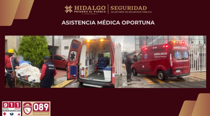 Operador del 911 del C5i Hidalgo asiste parto mediante videollamada