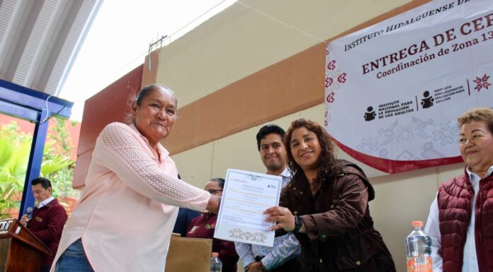 Certificados de alfabetización en Tepetitlán