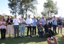 Encabeza Cristhian Martínez el arranque de rehabilitación de la cancha de fútbol 7 de la Unidad Deportiva Municipal