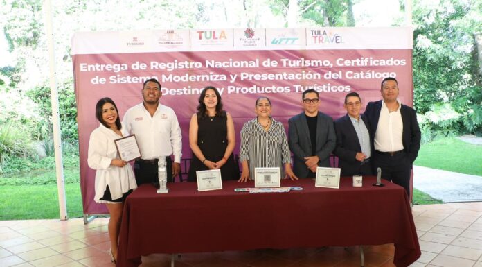 Después de casi una década, Tula de Allende retoma la entrega de Registros Nacionales de Turismo y fortalece la profesionalización de este sector