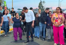 Inaguracion de rehabilitación en la avenida Sur , Colonia UHP