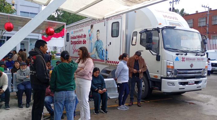 Donar sangre salva vidas; Unidad Móvil recorrerá hospitales de Hidalgo