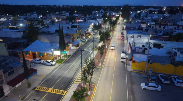 Tula de Allende impulsa la modernización urbana con la rehabilitación de la calle Tulipanes en El Salitre