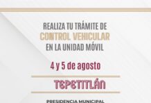 Tramites vehiculares brindará servicio en Tepetitlan