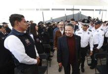 Julio Menchaca inaugura Cuartel de la Policía Estatal Cubitos