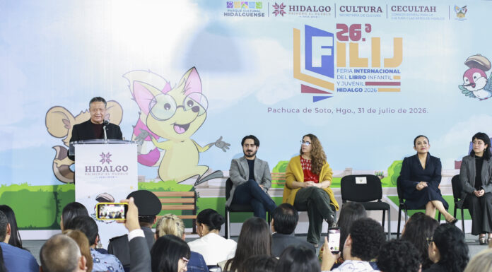 Menchaca Salazar inaugura Feria Internacional del Libro Infantil y Juvenil de Hidalgo 2026