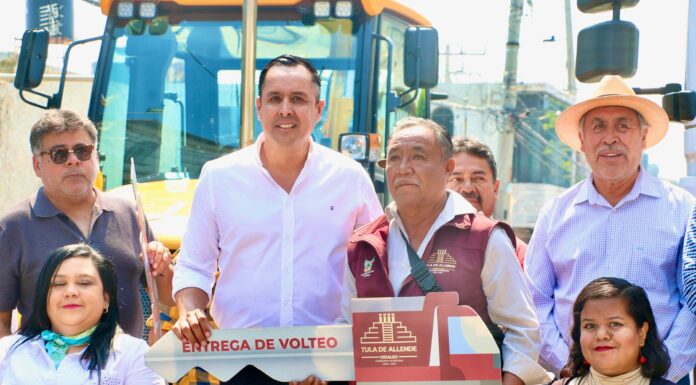 Tula entrega nueva maquinaria reforzado el parque vehicular