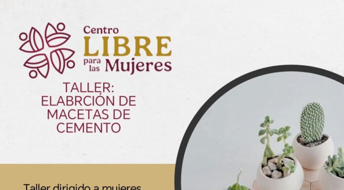 Taller en Tepetitlan para elaboración de macetas