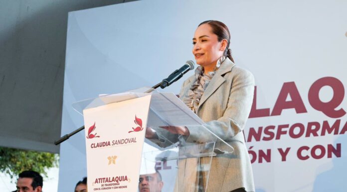 Claudia Sandoval rinde cuentas al pueblo, presenta su segundo informe de gobierno en Atitalaquia
