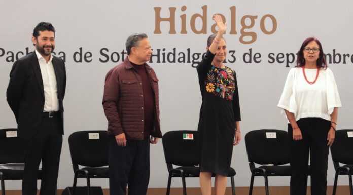 “En Hidalgo tiene un ejército de mujeres y hombres con gran disposición”, afirma Menchaca a Sheinbaum