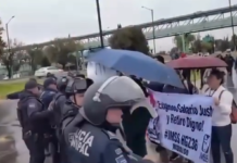 Protestas del sector salud llegan a las vialidades de Pachuca y coinciden con visita de Sheinbaum a Hidalgo