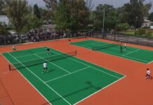 Inaugura Cristhian Martínez nuevas canchas de tenis con inversión superior a los 3.8 millones de pesos